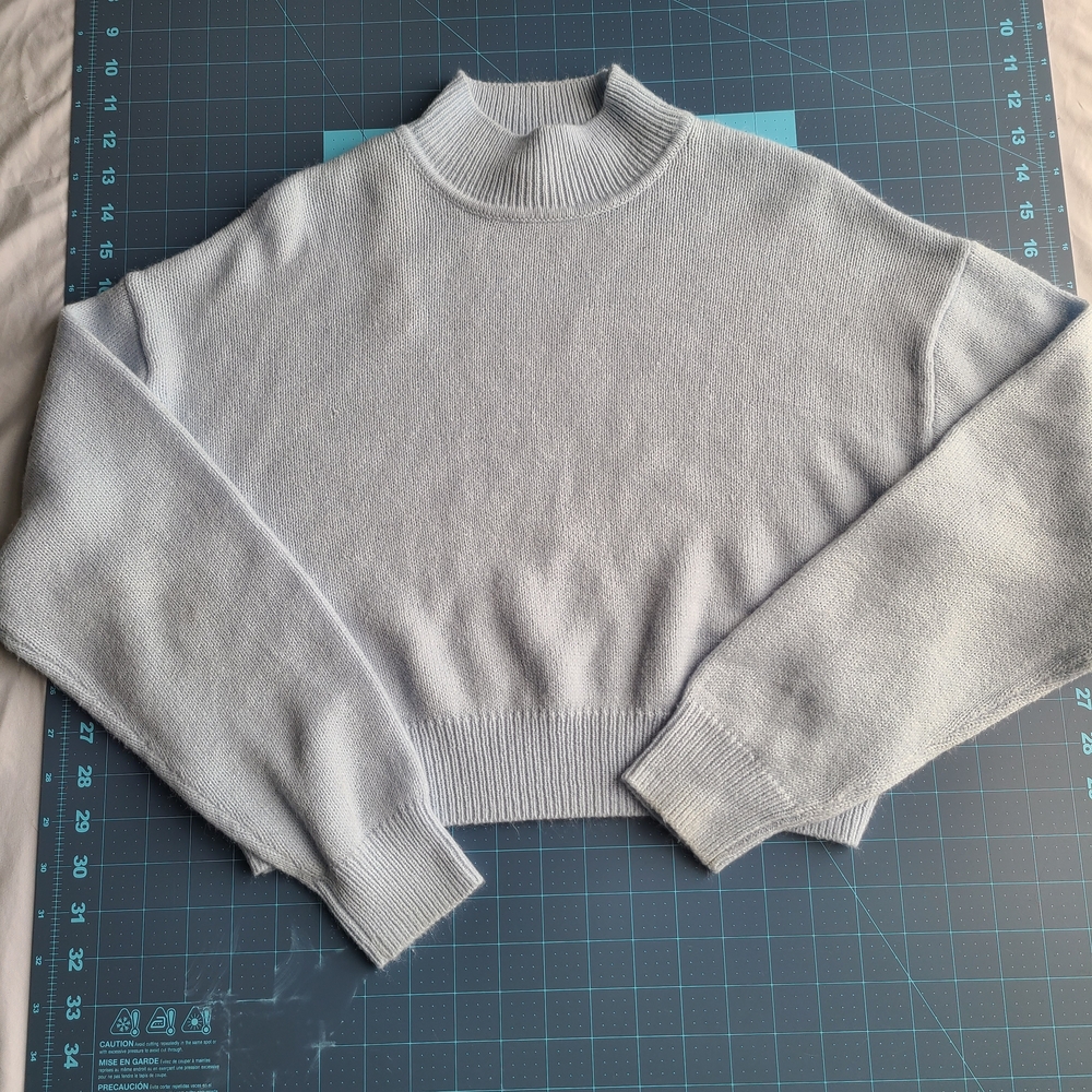 Women's Light Blue Sweater Cardigan Y2K softgirl Coquette Beach Coastal Soft